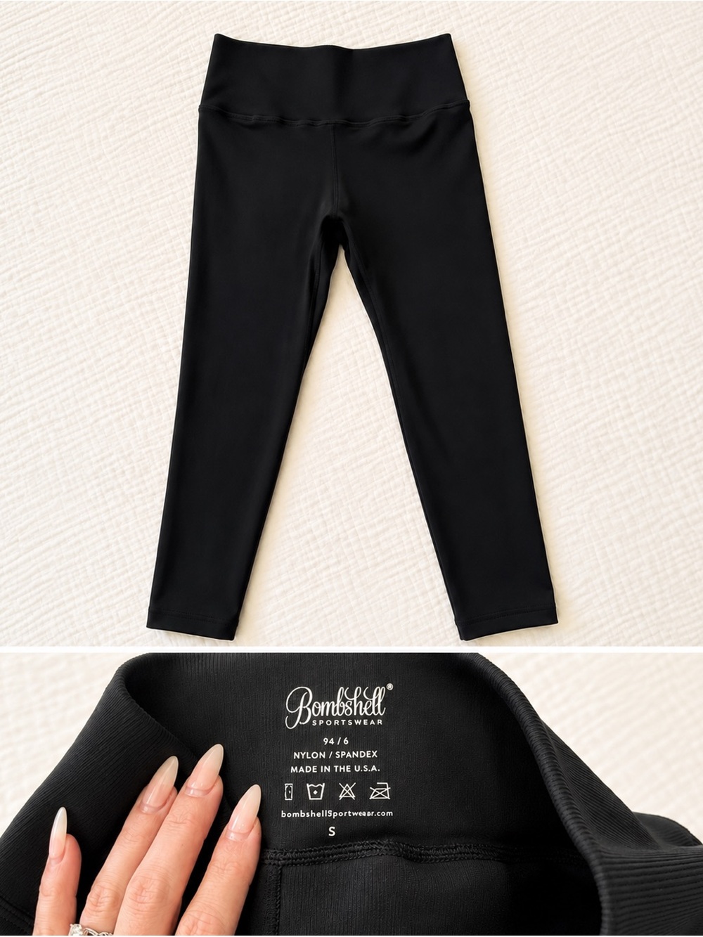 BOMBSHELL BLACK LEGGINGS